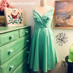 Grace Karin Polka Dot Rockabilly Swing Dress